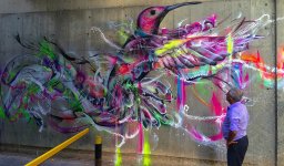 #BeirutUrbanWalls-Magic Bird-Street art in Beirut., Lebanon, by Brazilian artist L7m.jpg